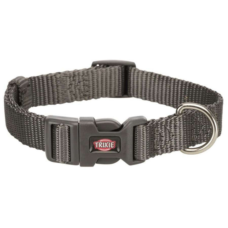 Trixie Premium collar, XXS–XS: 15–25 cm/10 mm, graphite