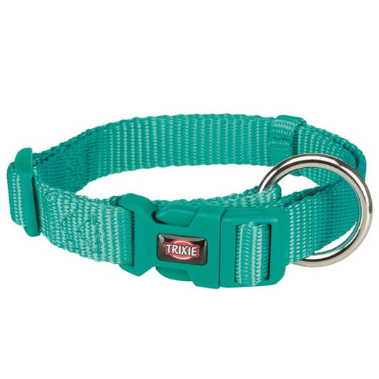 Regulējama kakla siksna suņiem : Trixie Premium collar, S–M: 30–45 cm/15 mm, ocean