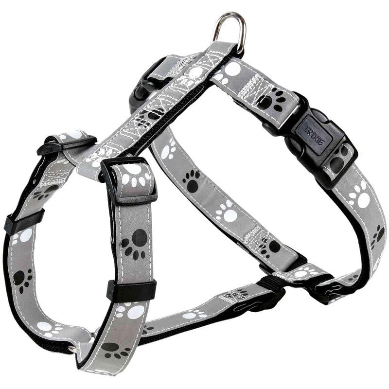 Trixie Silver Reflect H-Geschirr „XS-S“, 30-40 cm/15 mm