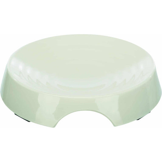 Trixie Bowl, flat, melamine, 0.25 l/ø 17 cm, white