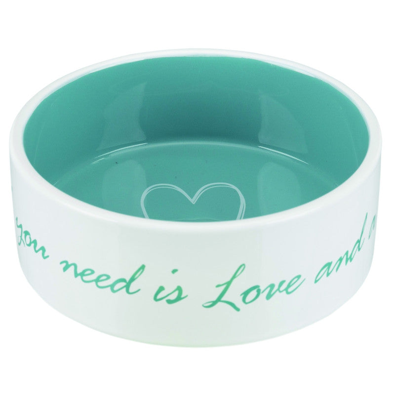 Trixie Pets Home cuenco, cerámica, 0,8 l/ø 16 cm, crema/gasolina