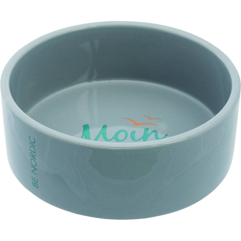 Bļoda dzīvniekiem, keramika : Trixie BE NORDIC bowl Moin, ceramic, 0.8 l/ø 16 cm, grey