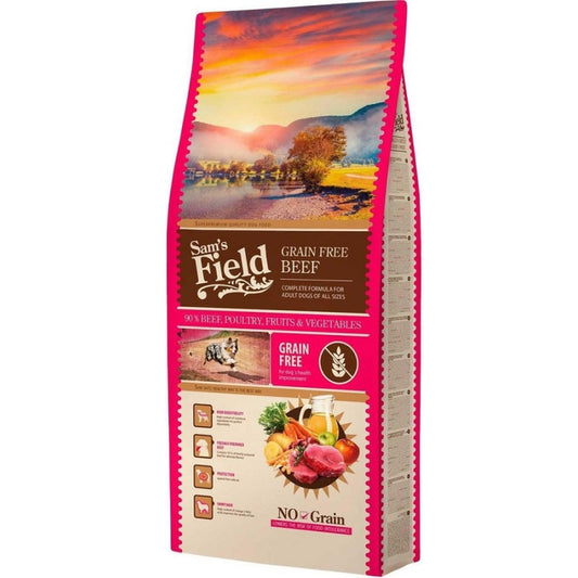 Sams Field Dry Dog Food Adult with Beef and Veal, 13 kg