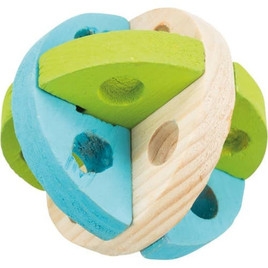 Trixie Play and snack ball, wooden, ø 8 cm