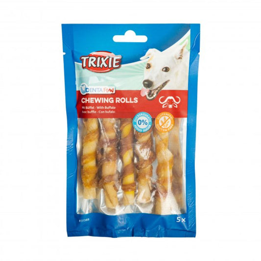 Trixie Denta Fun palitos para masticar, búfalo, 12cm, 5ud/70g