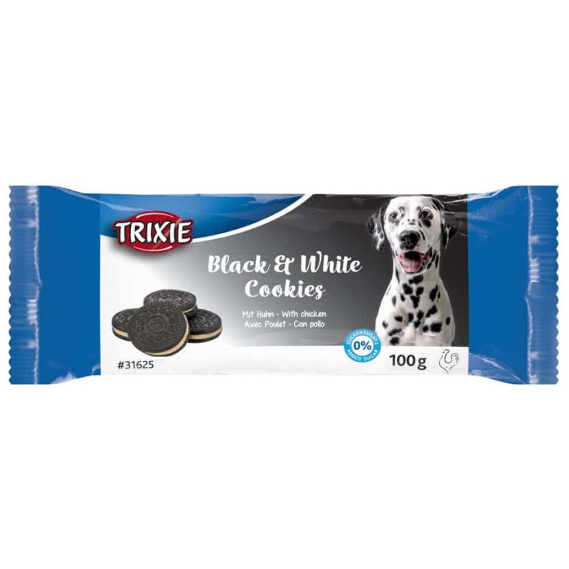 Trixie Black/White Cookies, ø 4cm, 4 pcs./100g