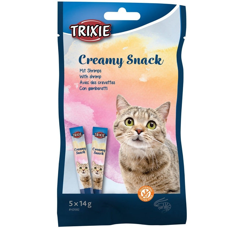 Trixie Creamy Snack with shrimp For Cat, 5×14g