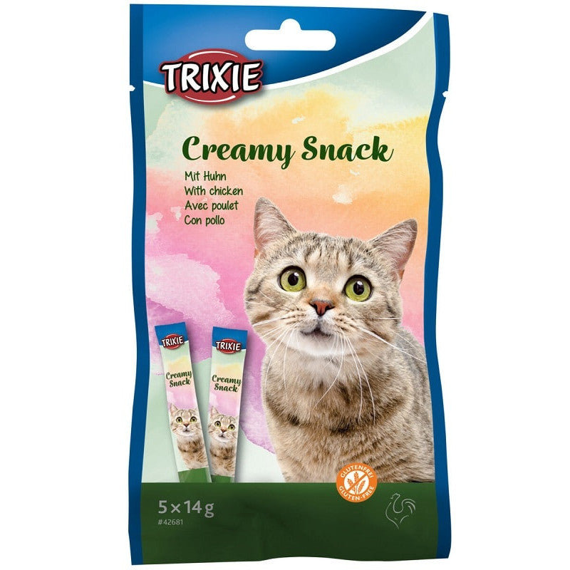 Trixie Creamy Snack with chicken For Cats, 5×14g