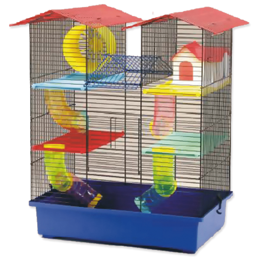 Būris : Placek Cage CH 2, blue+red, 55*38*62cm