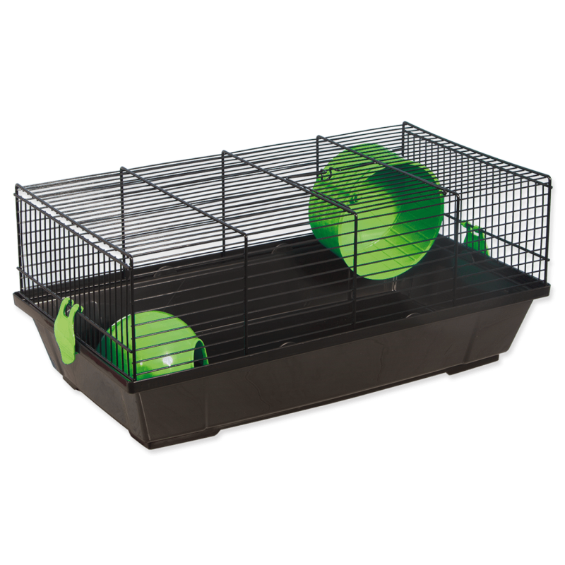 Placek Cage Viktor black, accessories green, 50.5*28*21cm