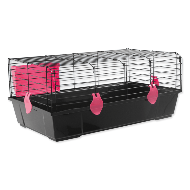 Placek Cage Matej black, accessories red, 80*46*35cm