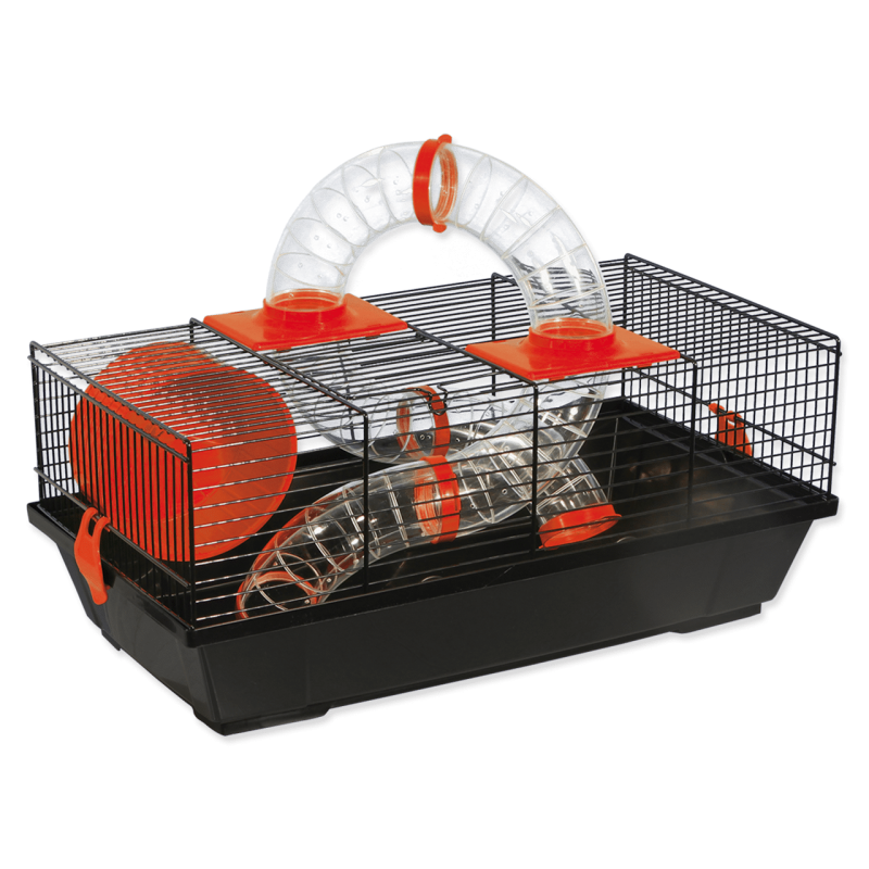Placek Cage Libor black, accessories orange, 50.5*28*21cm