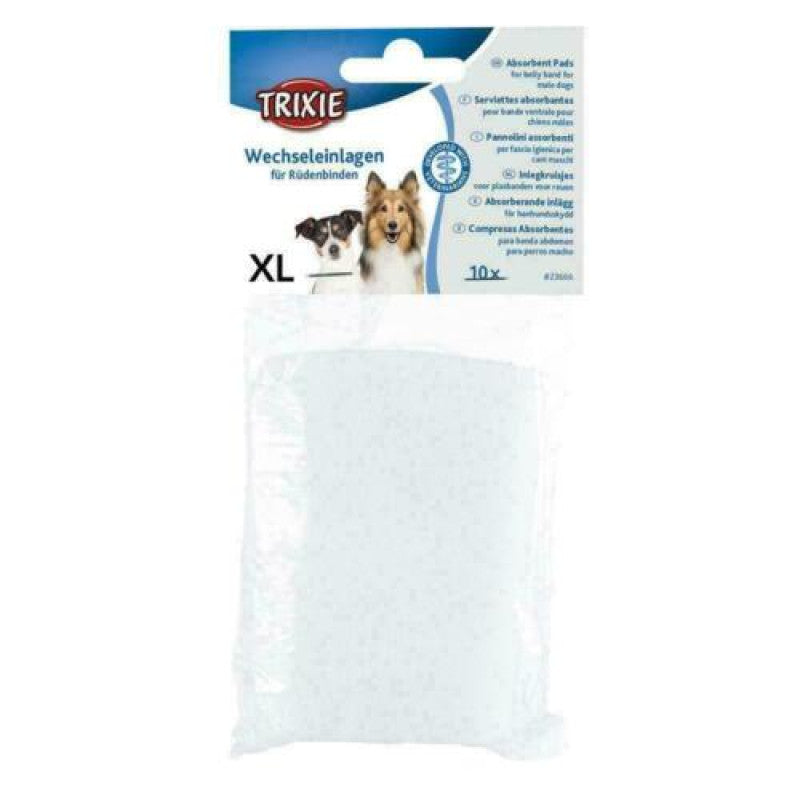 Trixie pads för bukband för hanhundar, XL, 10 st