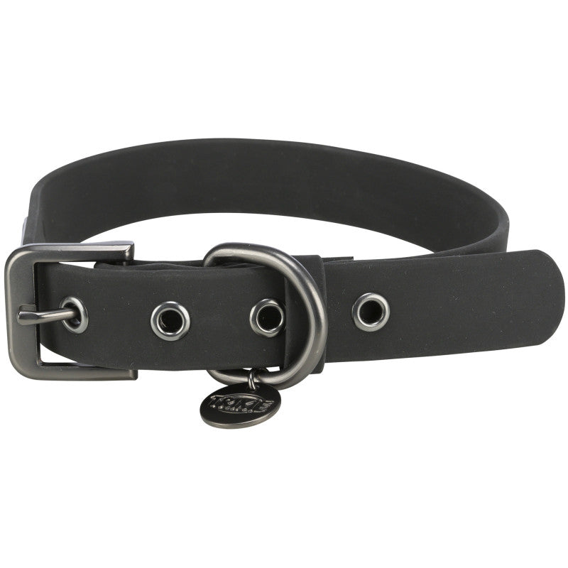 Trixie CityStyle Halsband, PVC, L–XL: 50–57 cm/30 mm, schwarz