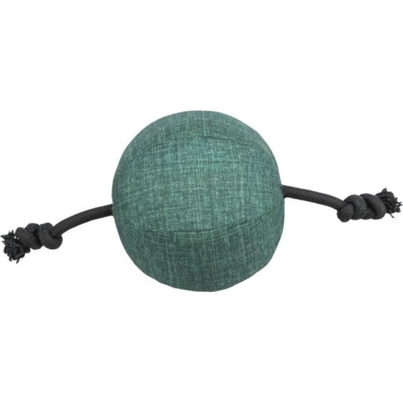 Trixie CityStyle ball with rope, fabric/rope, recycled, ø 14 × 34 cm