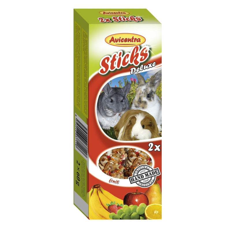 AVICENTRA Sticks fruit for big rodents 2*60gr