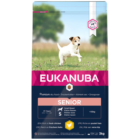 Eukanuba Senior Small and Medium Chicken, 3 kg