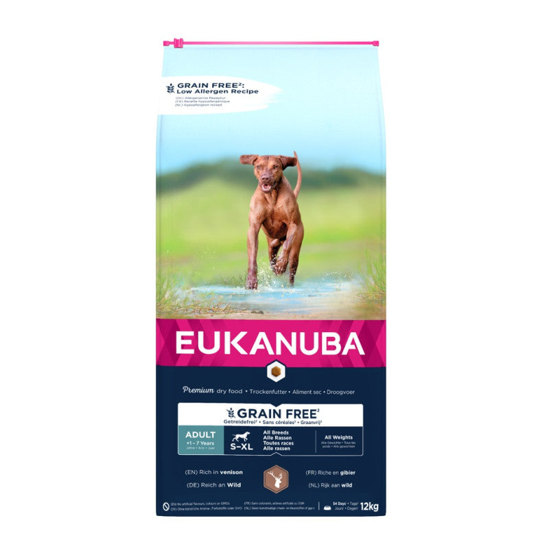 Eukanuba Adult All Venison Grain Free, 12 kg