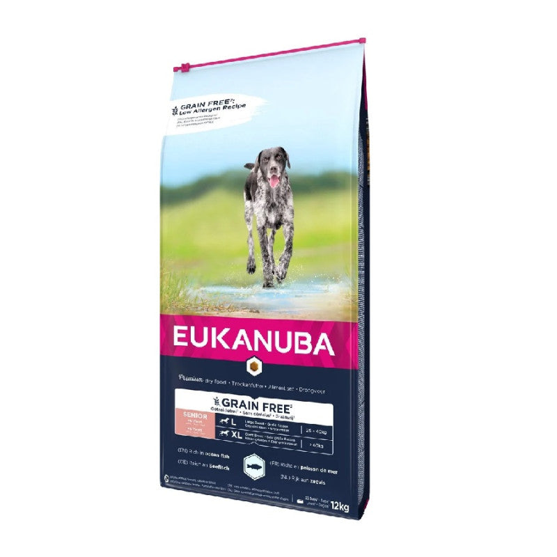 Eukanuba Senior Large Grain Free ocean fish, 12 kg