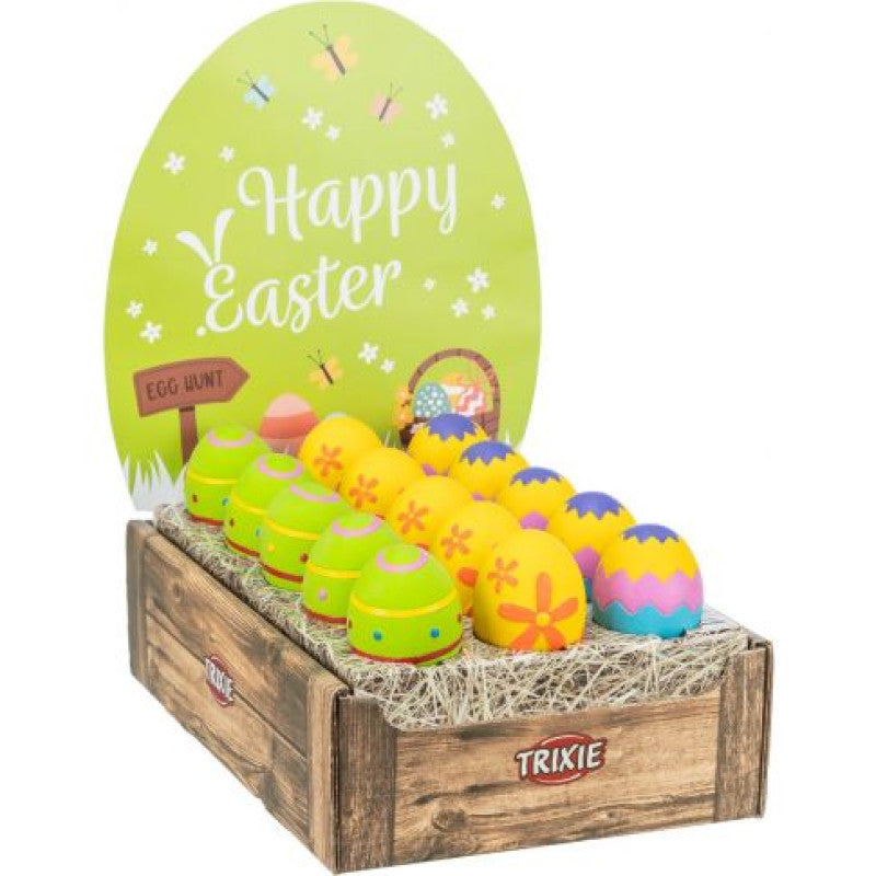 Trixie Artículo Especial Huevos de Pascua, látex, 8 cm, 1 pieza