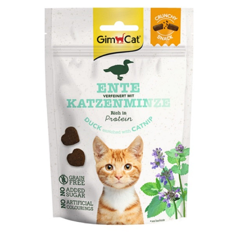 GimCat CRUNCHY SNACKS DUCK WITH CATNIP 50G