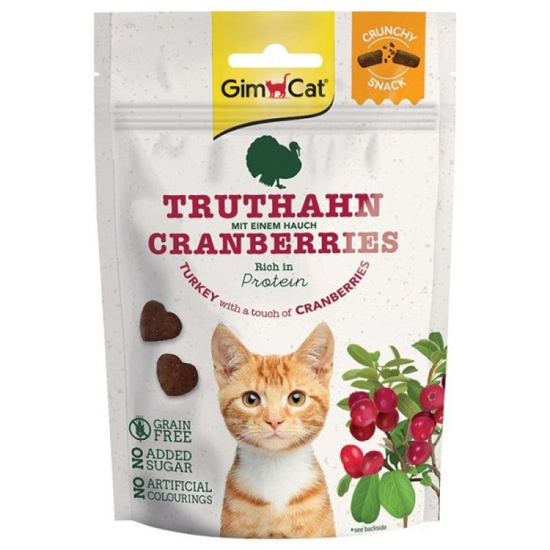 GimCat CRUNCHY SNACKS SALMON W/RASPBER. 50G