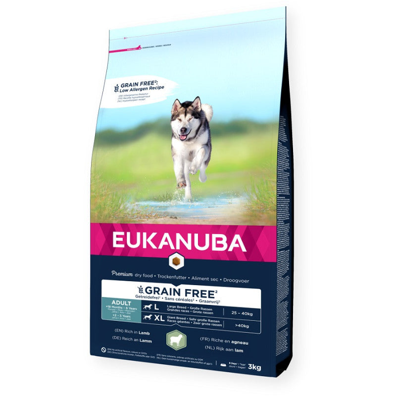 Eukanuba Adult Large Lamb and Rice Grain Free, 3 kg