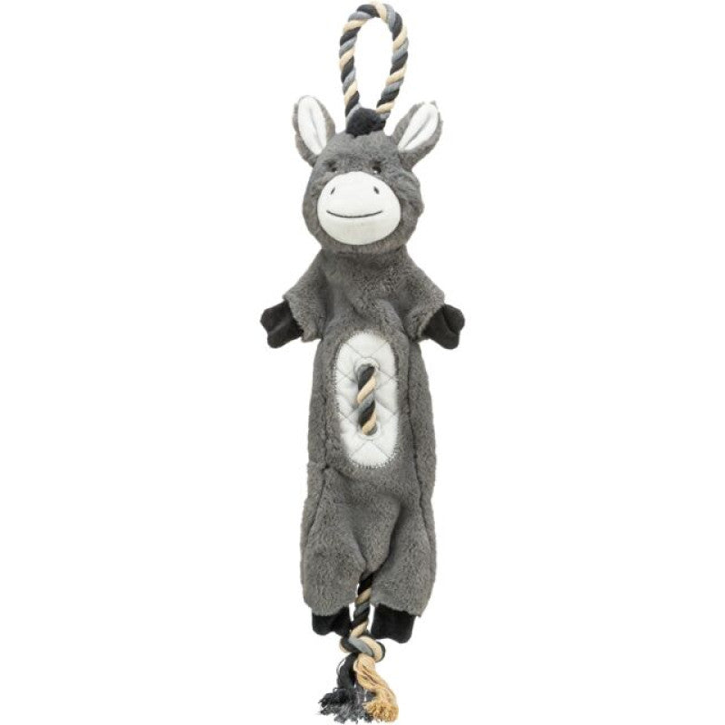 Trixie Esel, Plüsch/Seil, recycelt, 66 cm