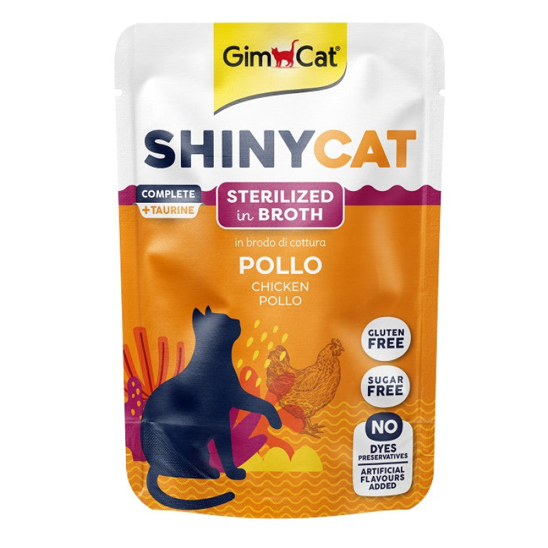 Gimborn Shinycat Sterilized Wet Cat Food Chicken, 70g