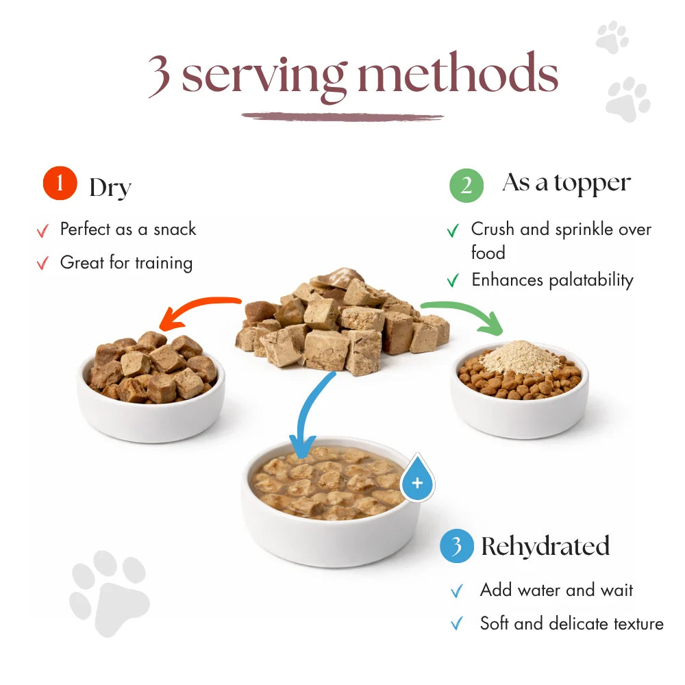 Dr Malou Freeze-Dried Meat Cubes for Cats with Lamb Liver, 50 g