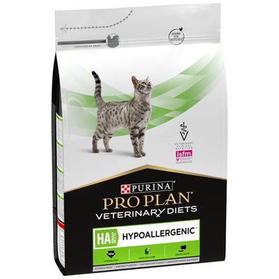 Purina PRO PLAN VETERINARY DIETS Feline HA ST/OX - Hypoallergenic Sausā barība kaķiem alerģijas gadījumos, 3,5kg