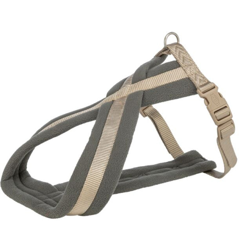 Trixie Premium Trekkinggeschirr, S–M: 44–53 cm/20 mm, ozean/graphit