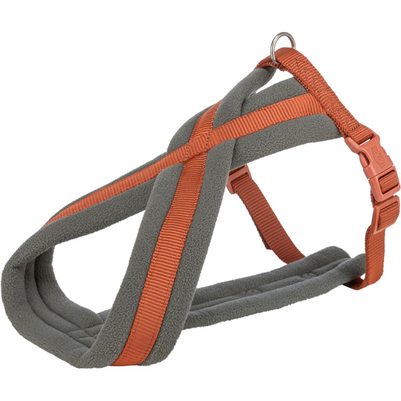 Trixie Arnés de trekking Premium, S–M: 44–53 cm/20 mm, océano/grafito