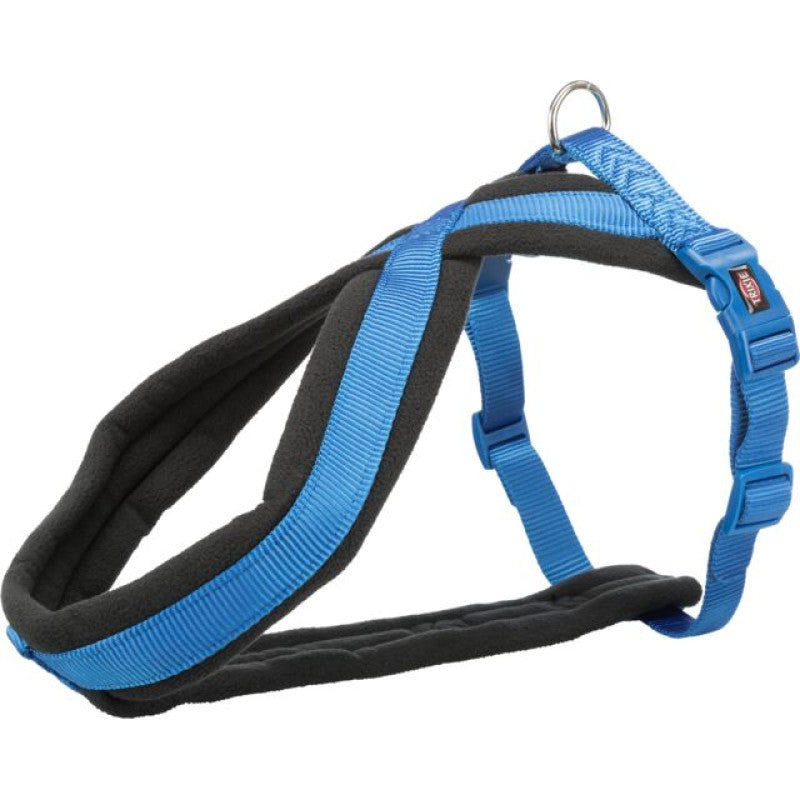 Trixie Premium Trekkinggeschirr, S–M: 44–53 cm/20 mm, ozean/graphit