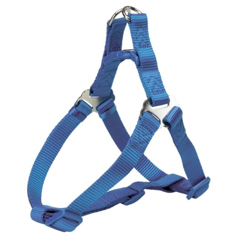 Trixie Premium Trekkinggeschirr, S–M: 44–53 cm/20 mm, ozean/graphit