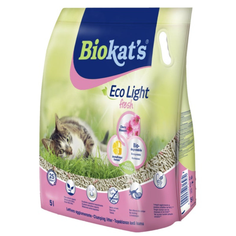 Tofu Gimborn Biokats ECO Light Fresh Cherry Blossom Cat Litter, 5l