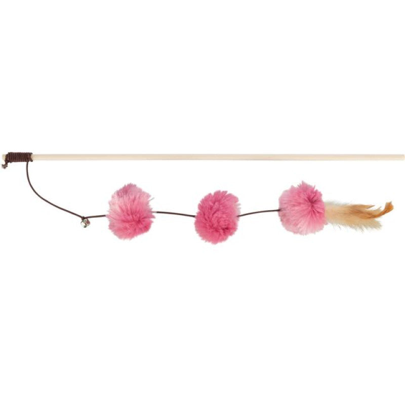 Trixie lekpinne med pompom-bollar 50cm
