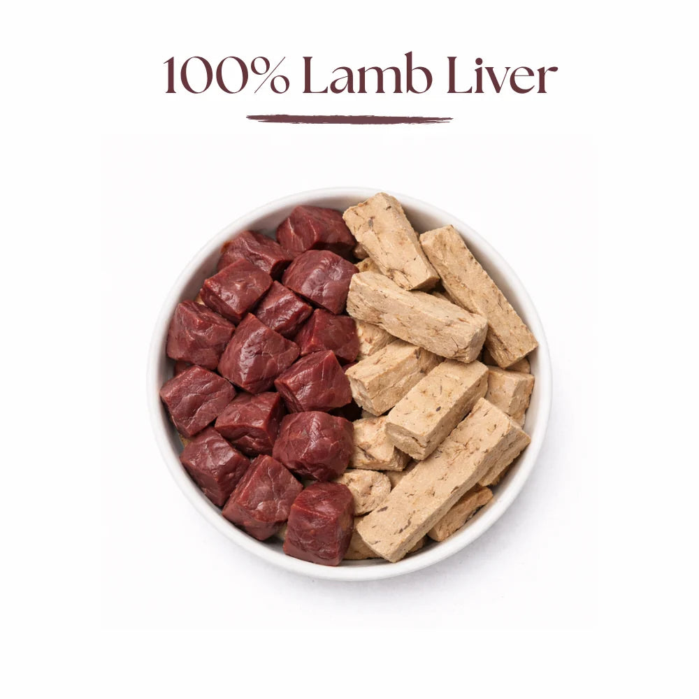 Dr Malou Freeze-Dried Meat Chunks with Lamb for Dogs, 50g