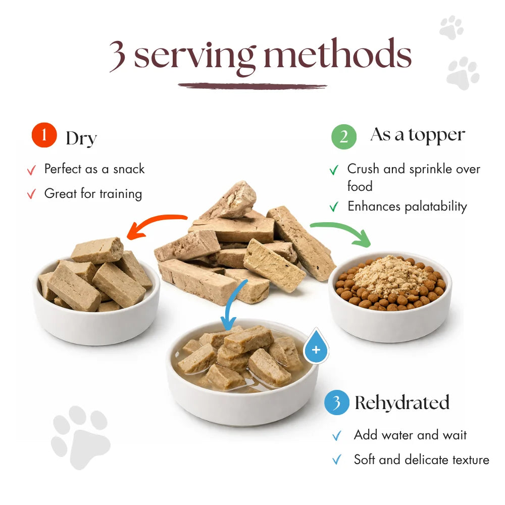 Dr Malou Freeze-Dried Meat Chunks with Lamb for Dogs, 50g