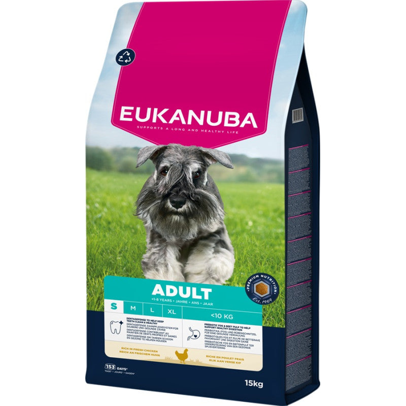Eukanuba Adult Small Chicken Dry Dog Food, 15 kg