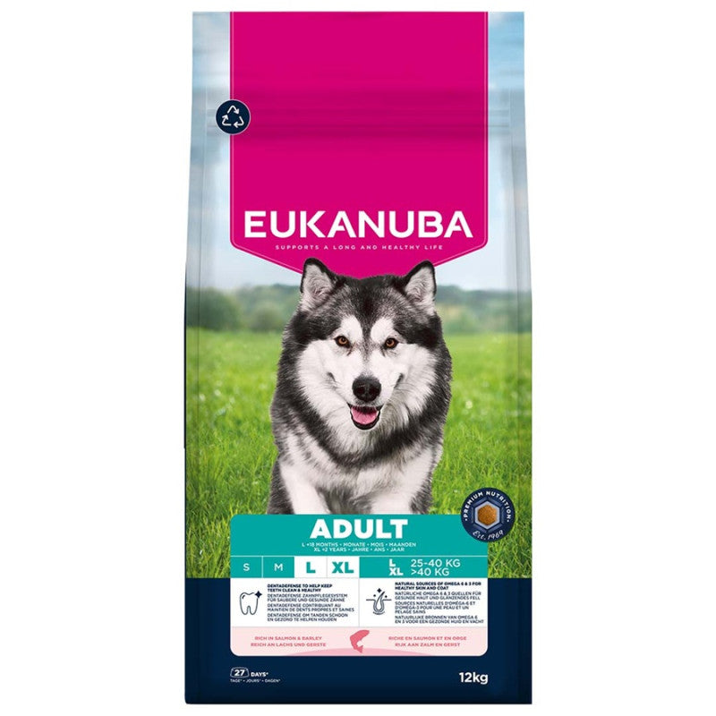Eukanuba Adult Large Salmon Dry Dog Food, 12 kg