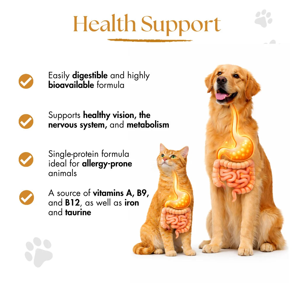 Dr Malou Freeze-Dried Meat Chunks with Chicken Liver for Dogs and Cats, 50g