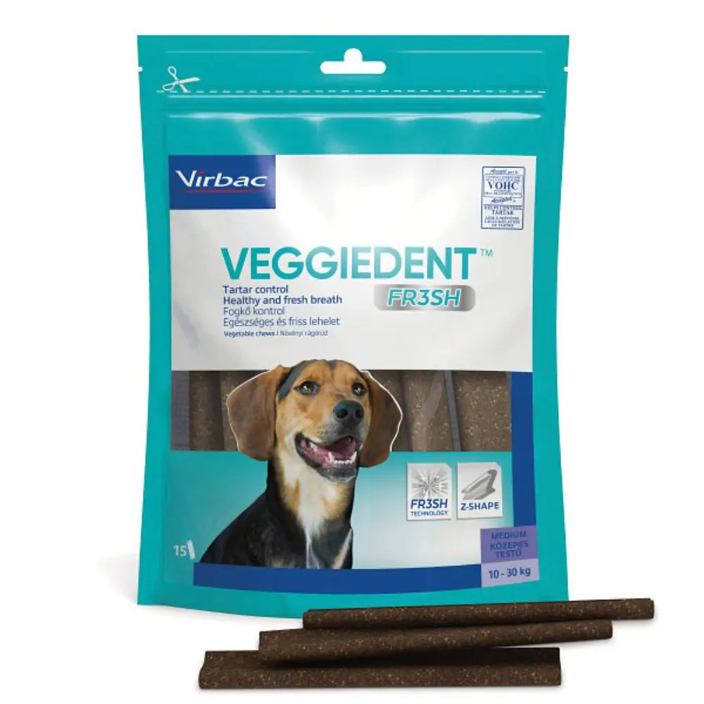 Virbac VeggieDent FR3SH Cet Chew Dog 10-30 kg M N15