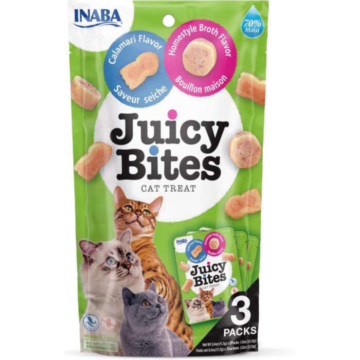 CHURU JUICY BITES CAT KALMĀRS/BULJONS 11.3GX3 N6