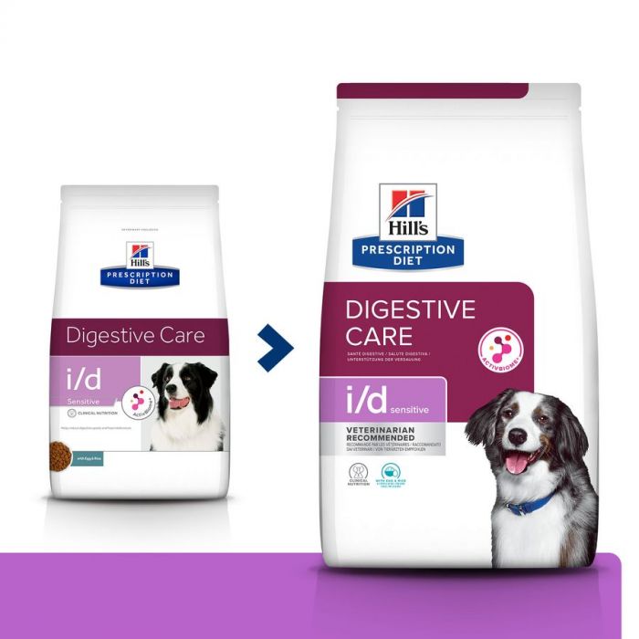 Hill's i/d Sensitive Digestive Care Hundetrockenfutter mit Ei und Reis, 1,5 kg