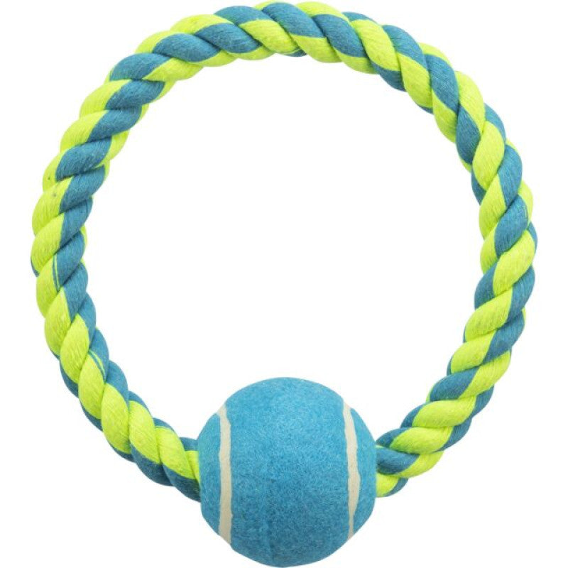 Trixie Pelota de Tenis con Cuerda 6cm/18cm