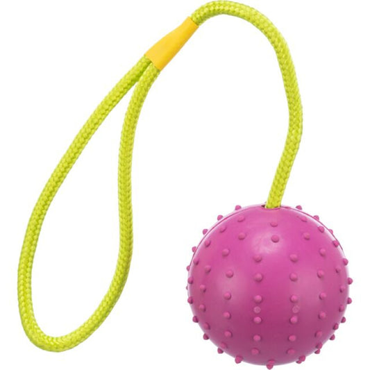 Trixie Ball on a rope, natural rubber, ø 7/30 cm