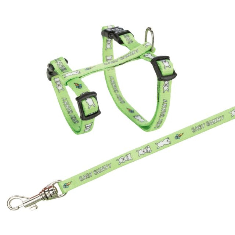 Krūšu siksna un pavada trušiem - Trixie Harness with Lead for Small Rabbits, 20-33cm/8mm, 1.25 m