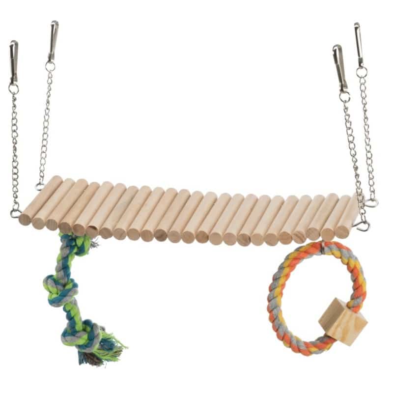 Trixie Suspension bridge with rope and toy, 29×25×9cm