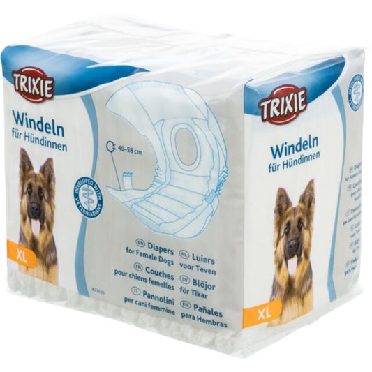 Trixie Diapers for dogs, 12 pcs, XL, 40-58cm